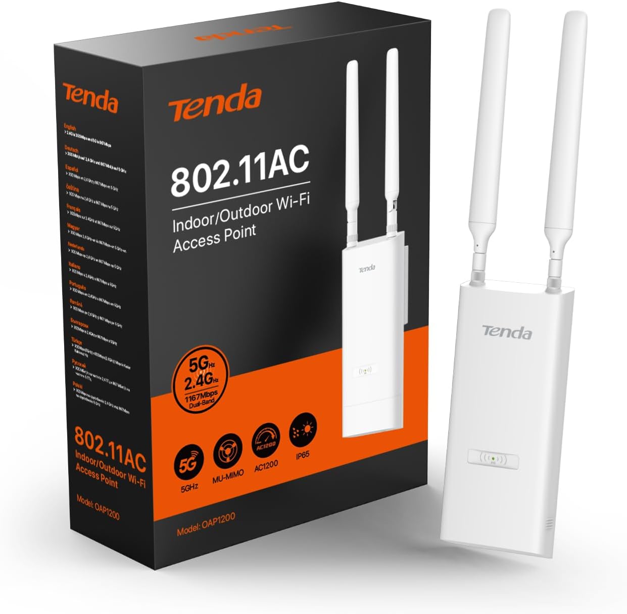 Tenda OAP1200 AC1200 Gigabit Outdoor Access Point V2