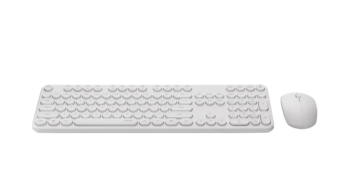 Rapoo X260S PRO Wireless Optical Mouse and Keyboard WHITE