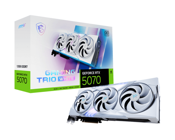 MSI GeForce RTX 5070 GAMING TRIO OC 12GB GDDR7 WHITE
