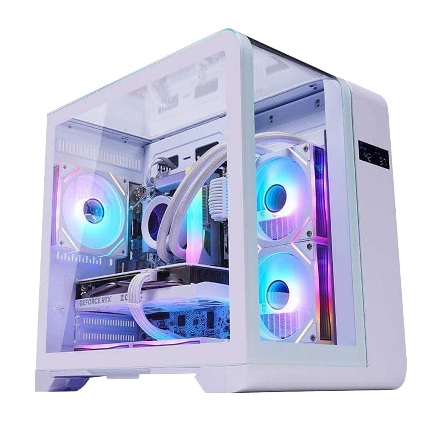 WJ Coolman Robin Curve Mini Digital Tempered Case WHITE
