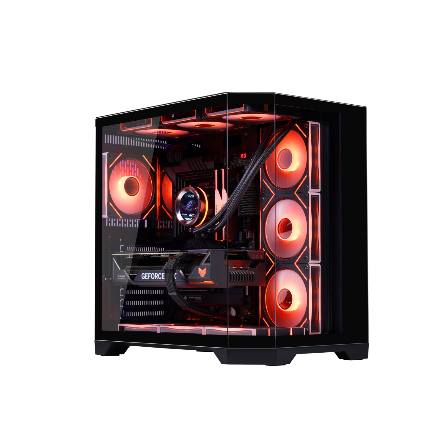 WJ Coolman DREAMER F-ATX Case with Digital Screen BLACK