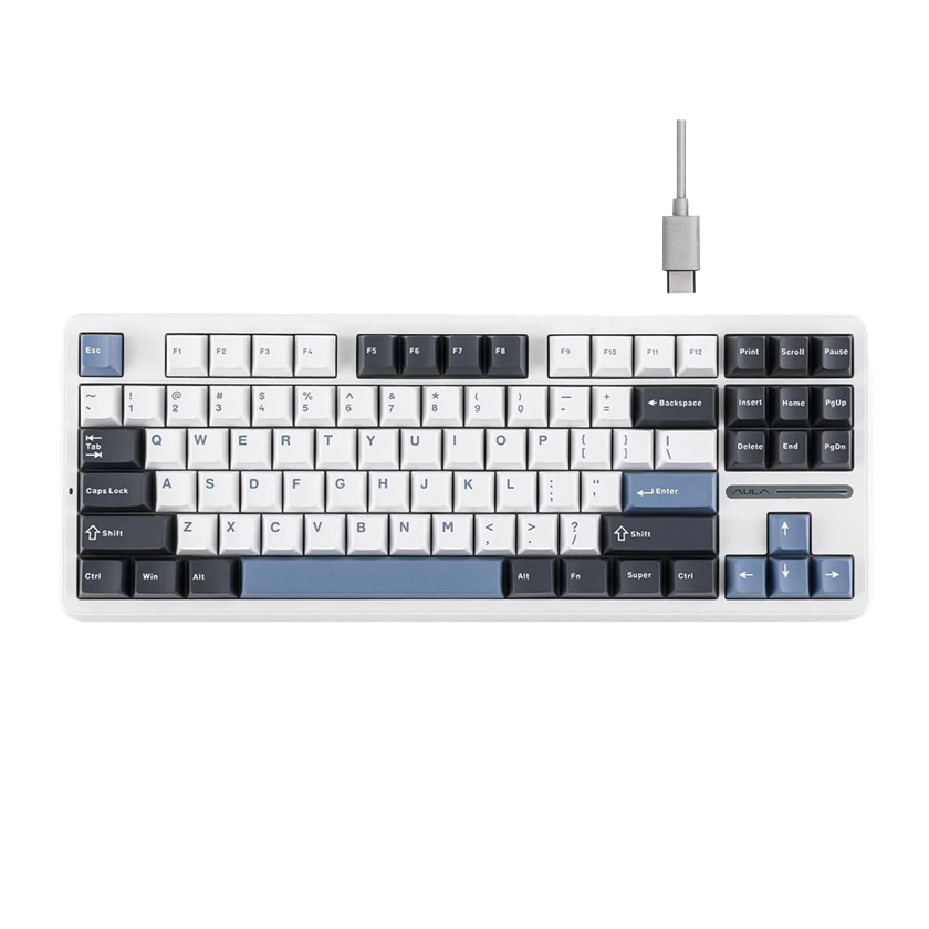 Aula F87 Light Gray|White|Blue Star Trek White Gray Blue-Gray Wood Switch
