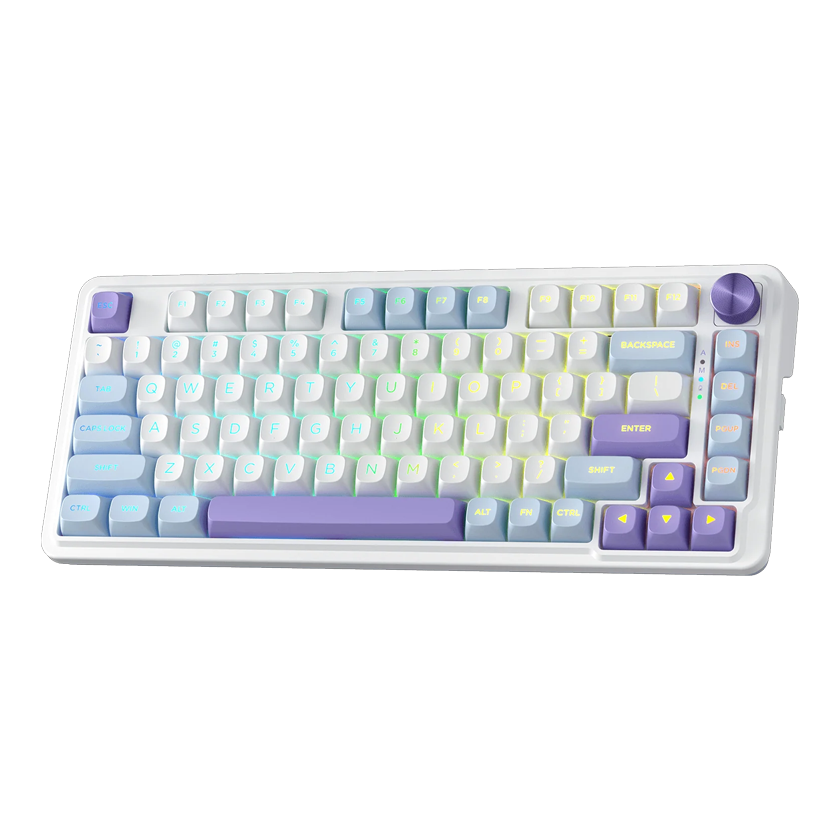 REDRAGON KEYBOARD WIRELESS (K673WB-RGB-MAX) UCAL MAX WHITE-BLUE