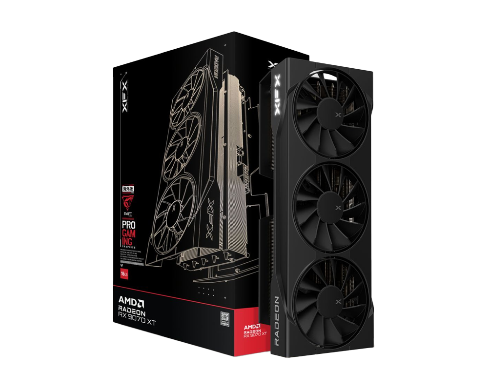 XFX Swift AMD Radeon RX 9070 XT Triple Fan 16GB GDDR6 Gaming Edition