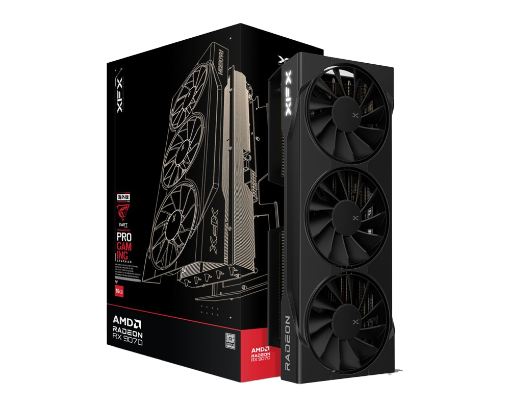 XFX Swift AMD Radeon RX 9070 OC Triple Fan 16GB GDDR6 Gaming Edition