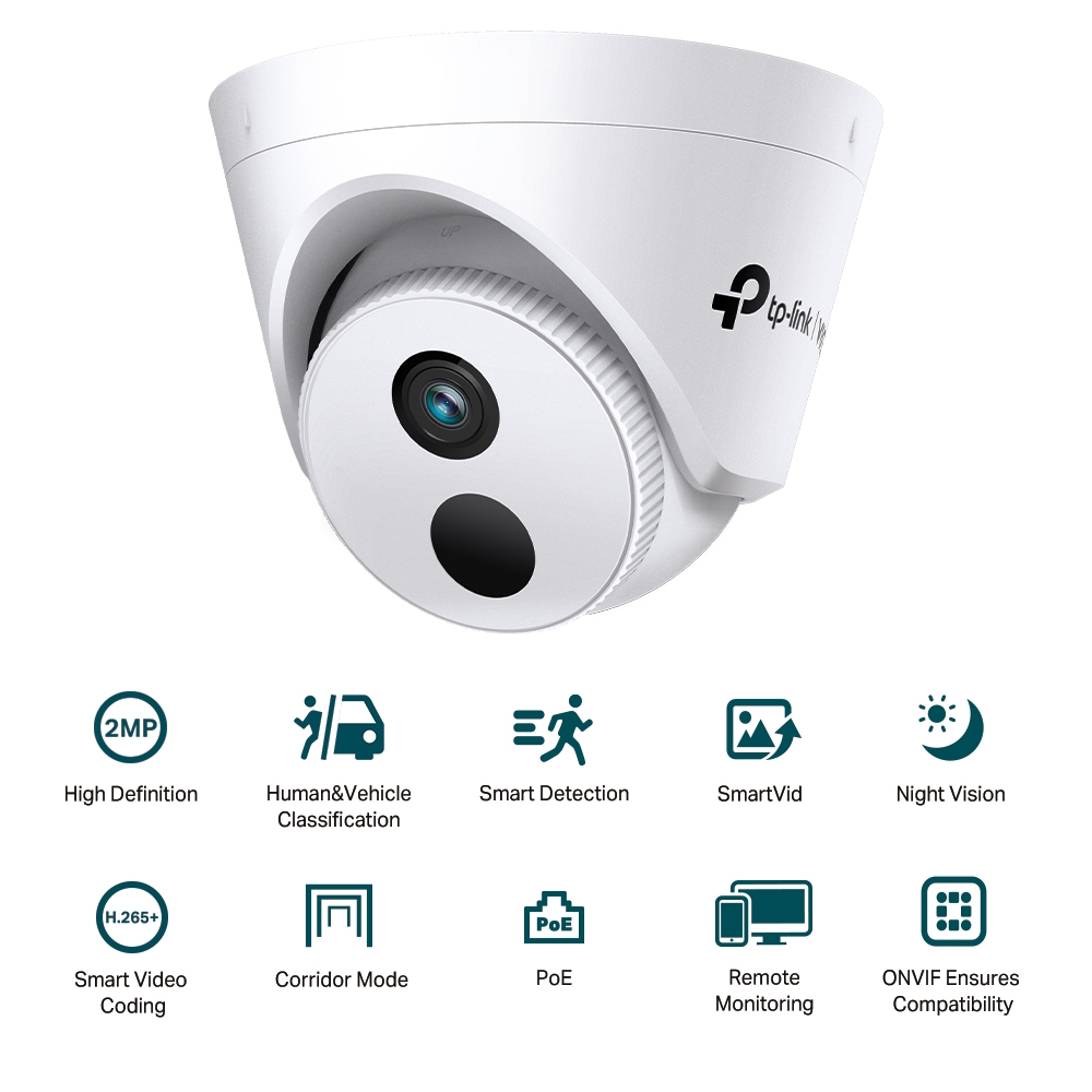 TP-Link EasyCam C420 VIGI 2MP Full-Color Turret Network Camera view 3