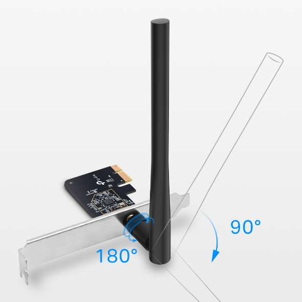 TP-LINK Archer T2E AC600 Dual Band Wi-Fi PCI Express Adapter view 2