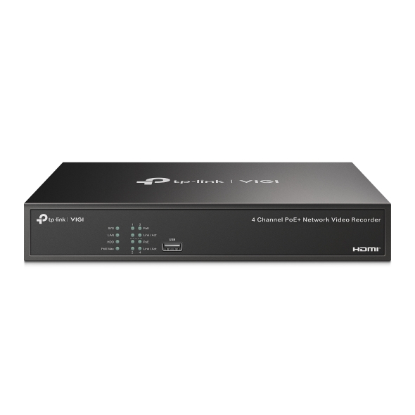 TP-Link VIGI NVR1004H-4P 4CH PoE Network Video Recorder