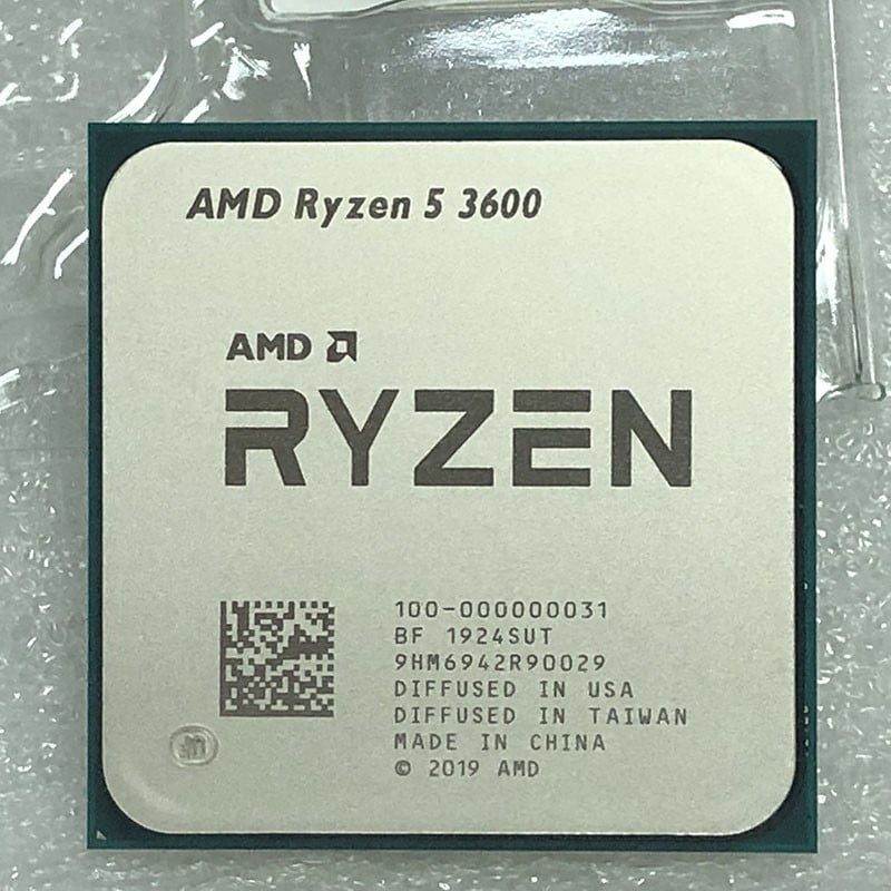 AMD Ryzen 5 3600 TRAY with AMD FAN view 2