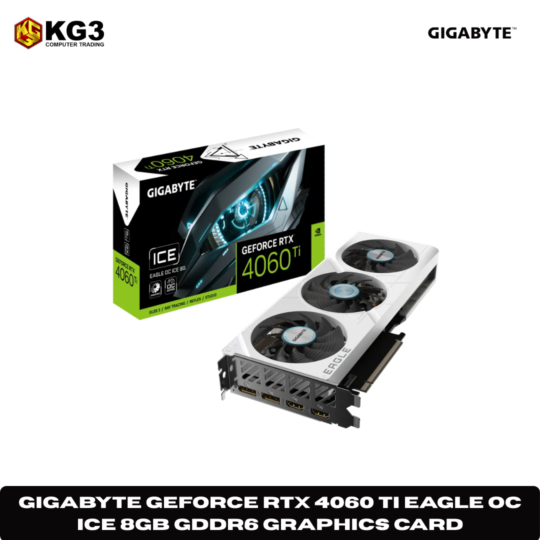 Gigabyte GeForce RTX 4060 Ti Eagle OC ICE 8GB GDDR6 Graphics Card