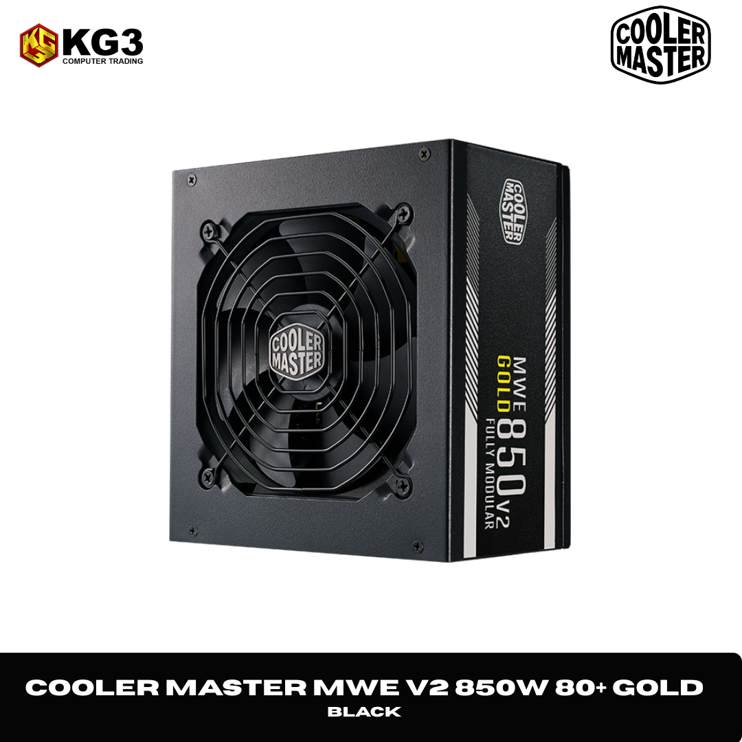 COOLERMASTER MWE V2 850W 80+ GOLD ATX 3.1 Fully Modular Power Supply BLACK
