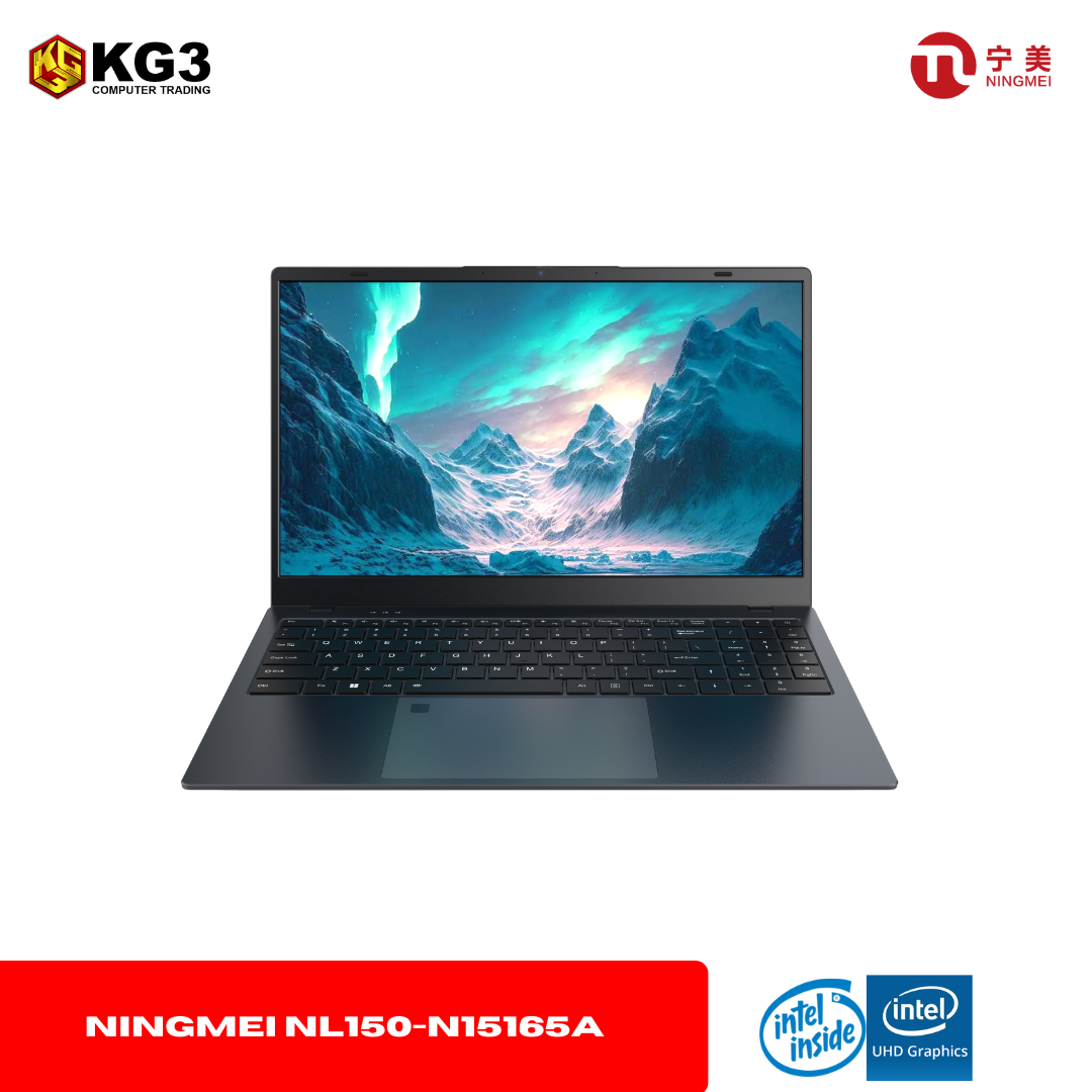 Ningmei NL150-N15165A | Intel N150 | 15.6" FHD | 16GB | 512GB SSD | Windows 11 Home FREE BAG